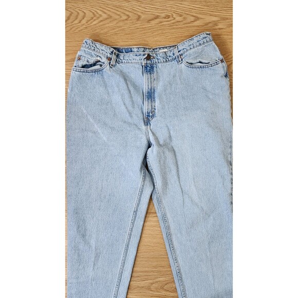 Levis 522 Jeans Womens 20 S Light Wash Tapered Fit Made In USA 36x29 Vintage - Picture 4 of 14